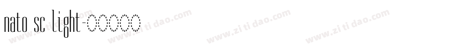 nato sc light字体转换